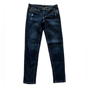 White House black market blue denim skinny jeans size 00